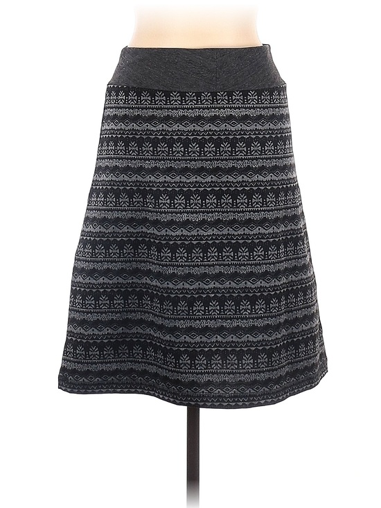 Kavu Dresses & Skirts - Kavu Black and Gray Patterned A-Line Skirt